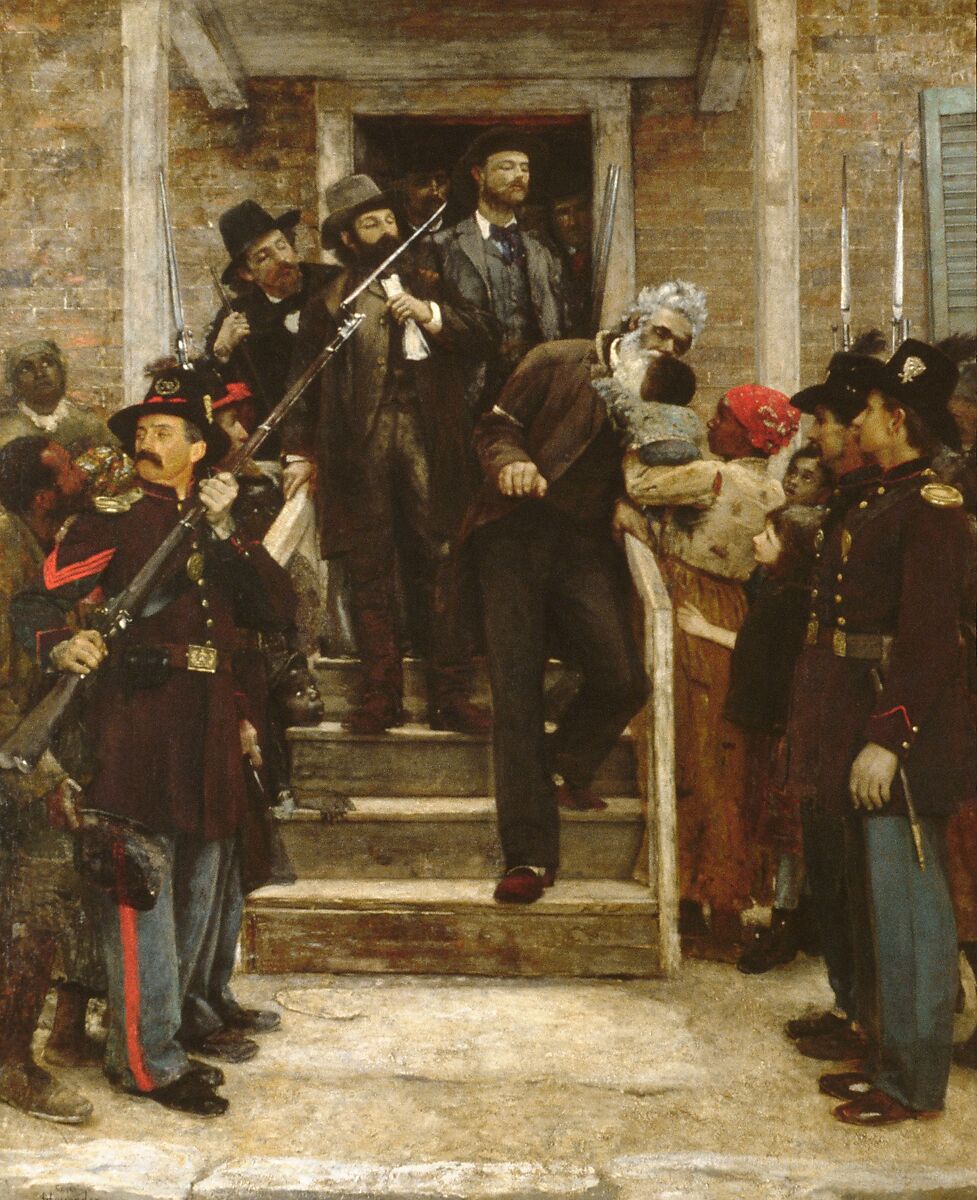 The Last Moments of John Brown, Thomas Hovenden (American (born Ireland), Dunmanway 1840–1895 Plymouth Meeting, Pennsylvania), Oil on canvas, American 