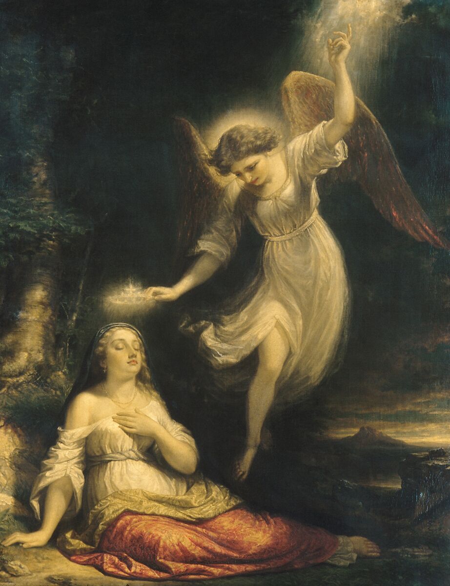 Mercy's Dream, Daniel Huntington (American, New York 1816–1906 New York), Oil on canvas, American 