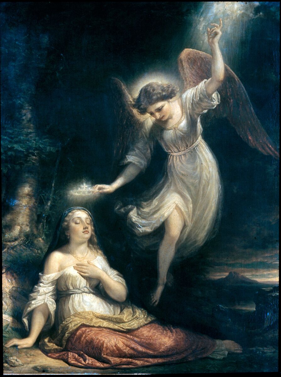 Mercy's Dream, Daniel Huntington (American, New York 1816–1906 New York), Oil on canvas, American