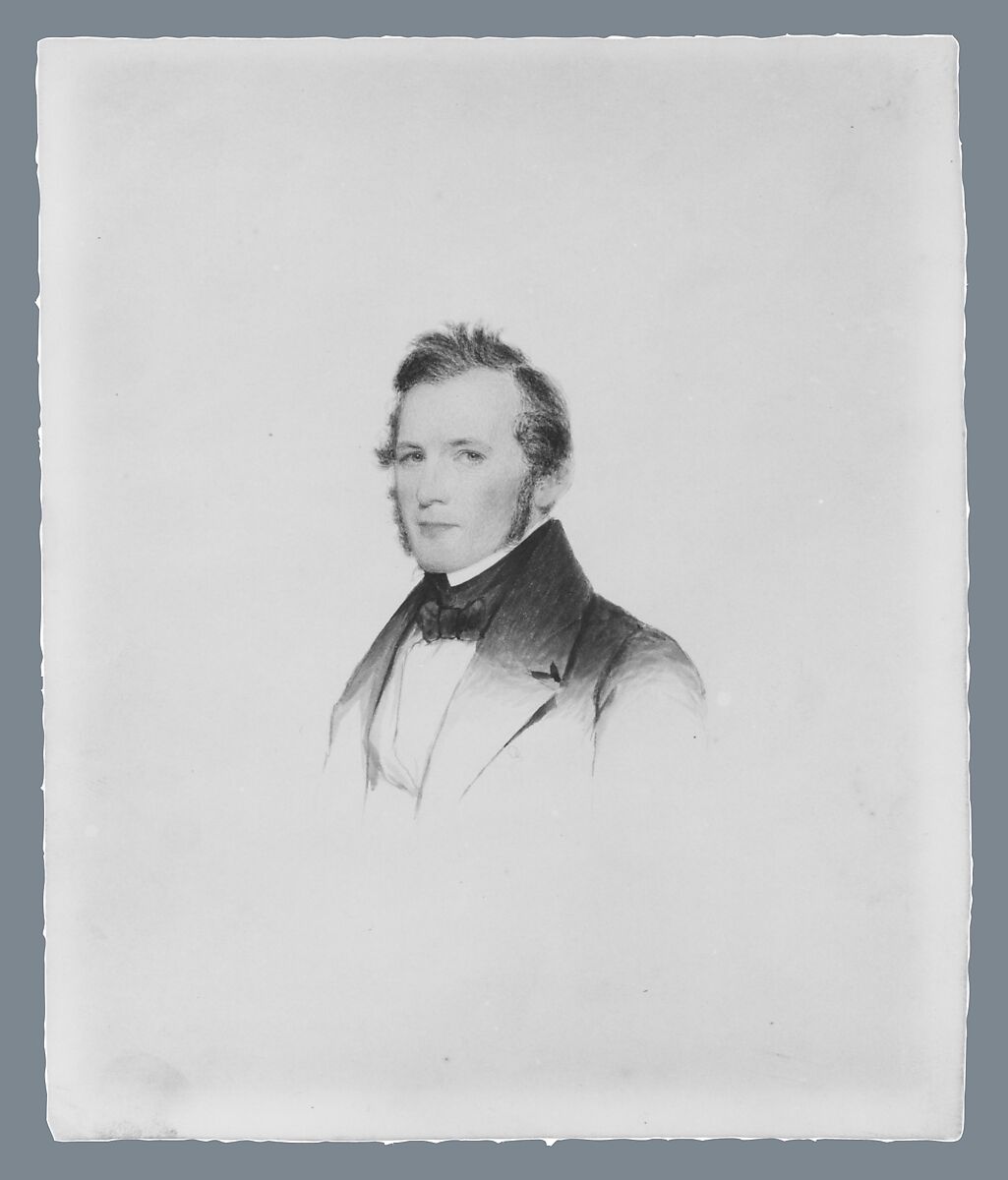 Albert Bridges, Henry Inman (American, Utica, New York 1801–1846 New York), Watercolor on off-white Bristol board, American