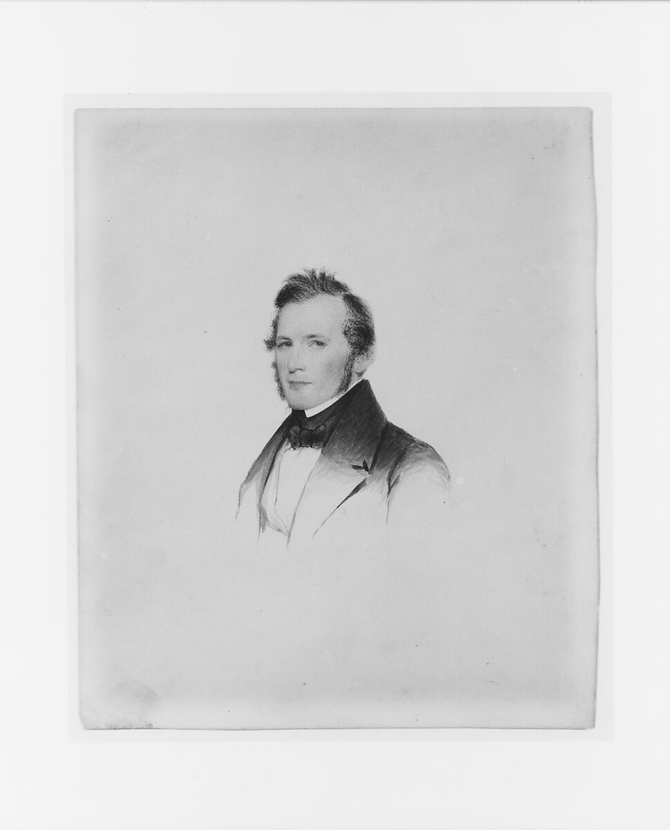 Albert Bridges, Henry Inman (American, Utica, New York 1801–1846 New York), Watercolor on off-white Bristol board, American 