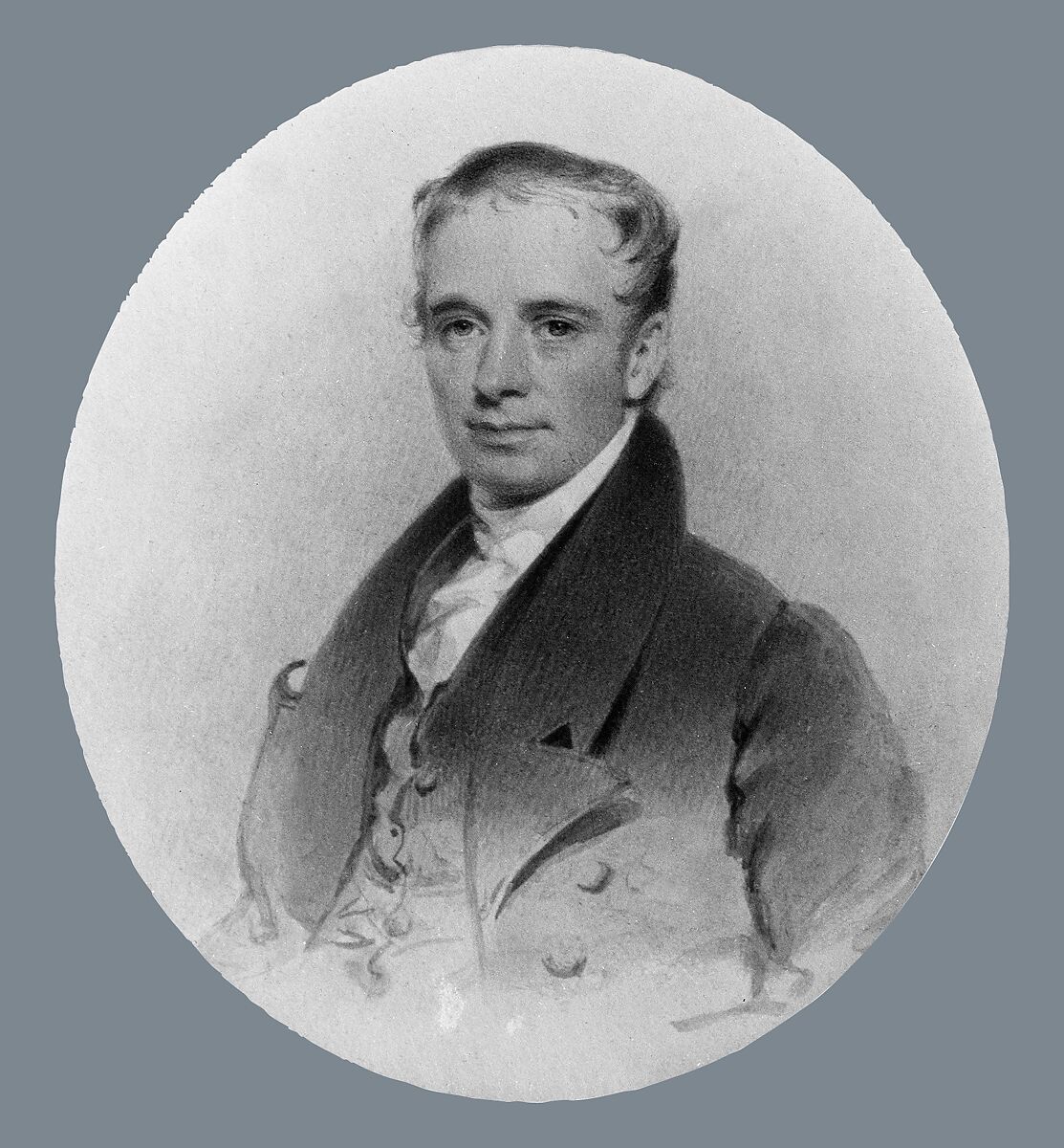 Portrait of the Artist's Brother (John Inman?), Henry Inman (American, Utica, New York 1801–1846 New York), Watercolor on ivory, American