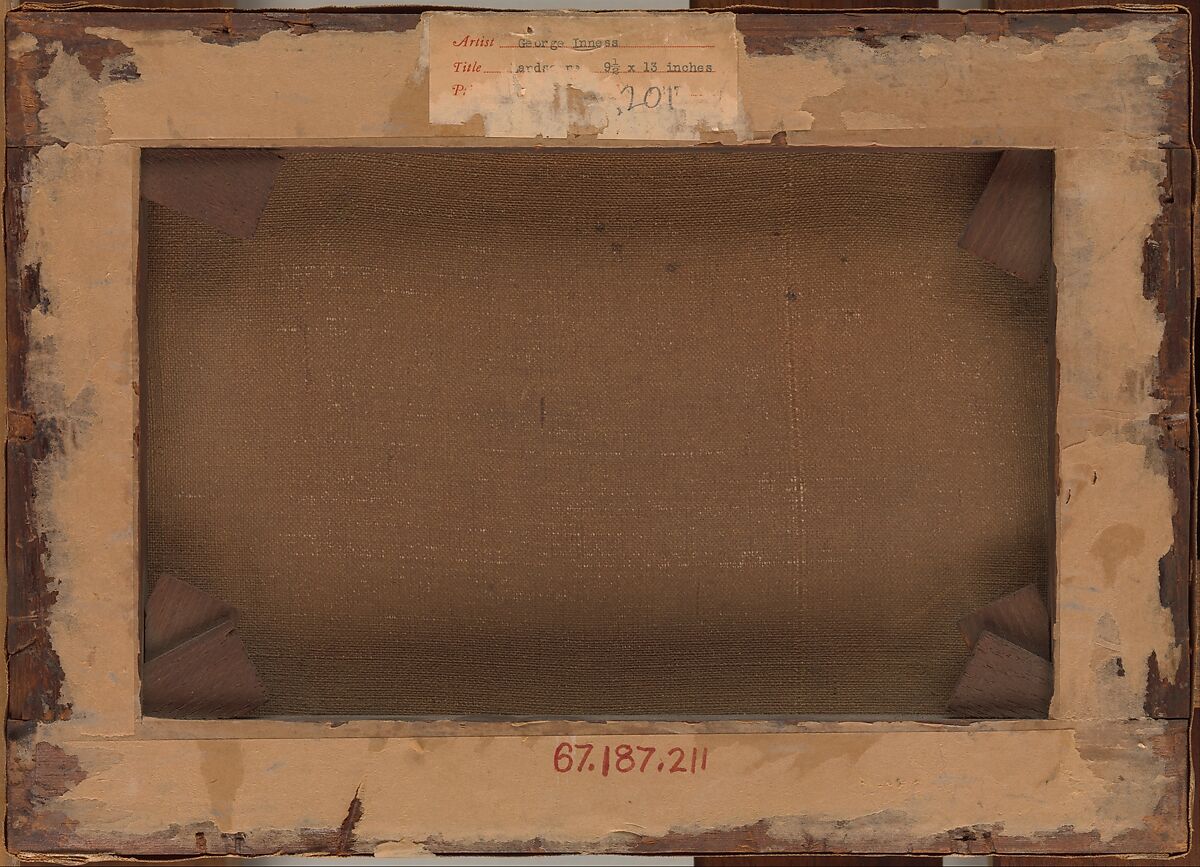 Landscape, George Inness (American, Newburgh, New York 1825–1894 Bridge of Allan, Scotland), Oil on canvas, American