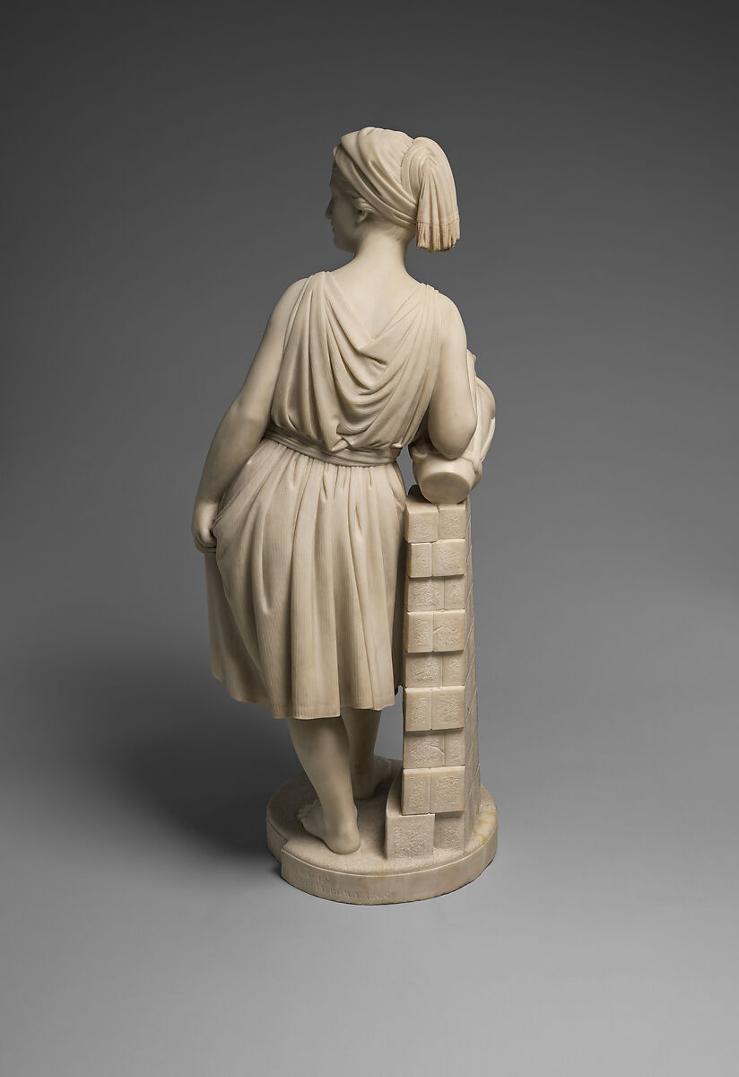 Rebecca at the Well, Chauncey Bradley Ives (1810–1894), Marble, American