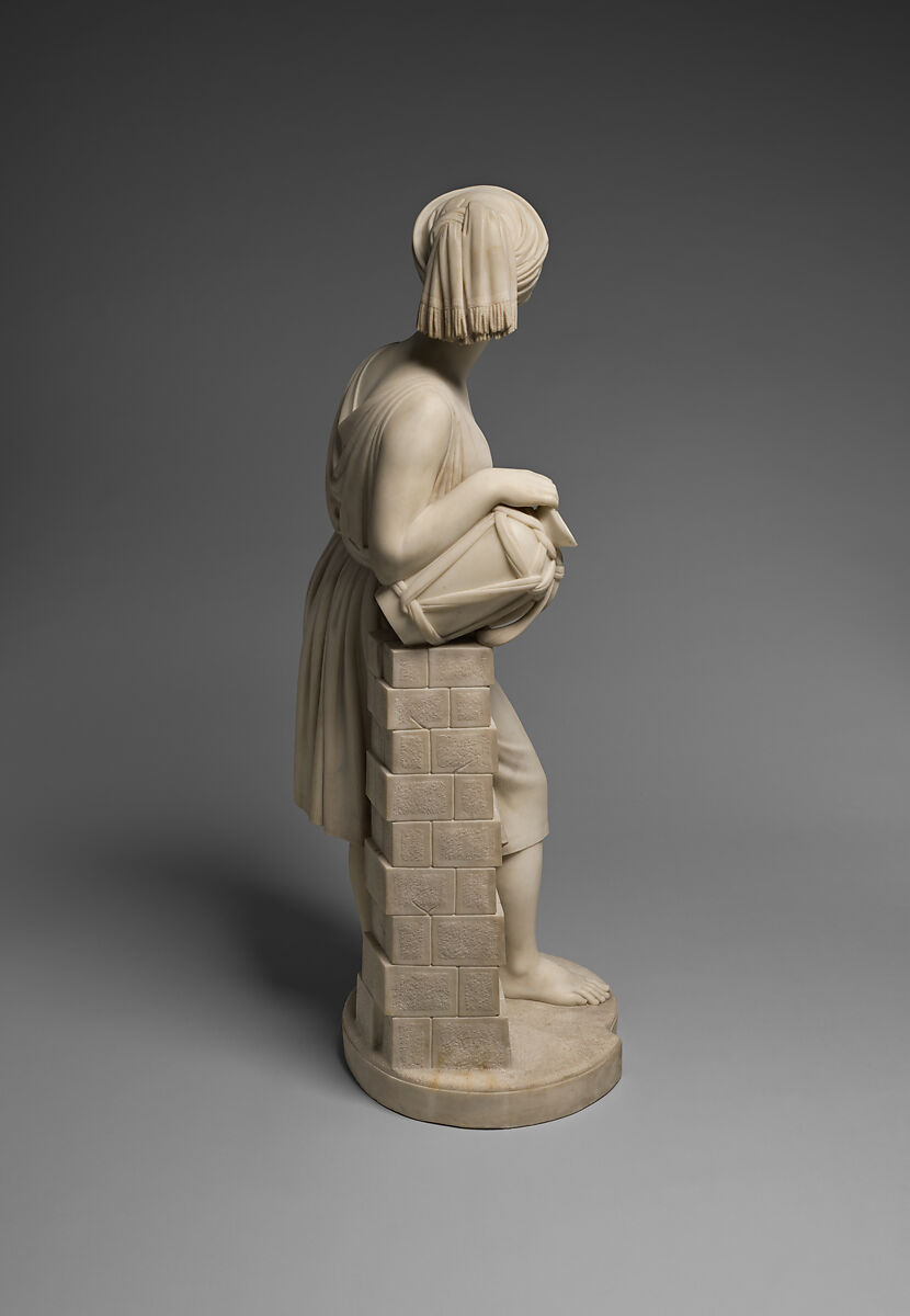 Rebecca at the Well, Chauncey Bradley Ives (1810–1894), Marble, American