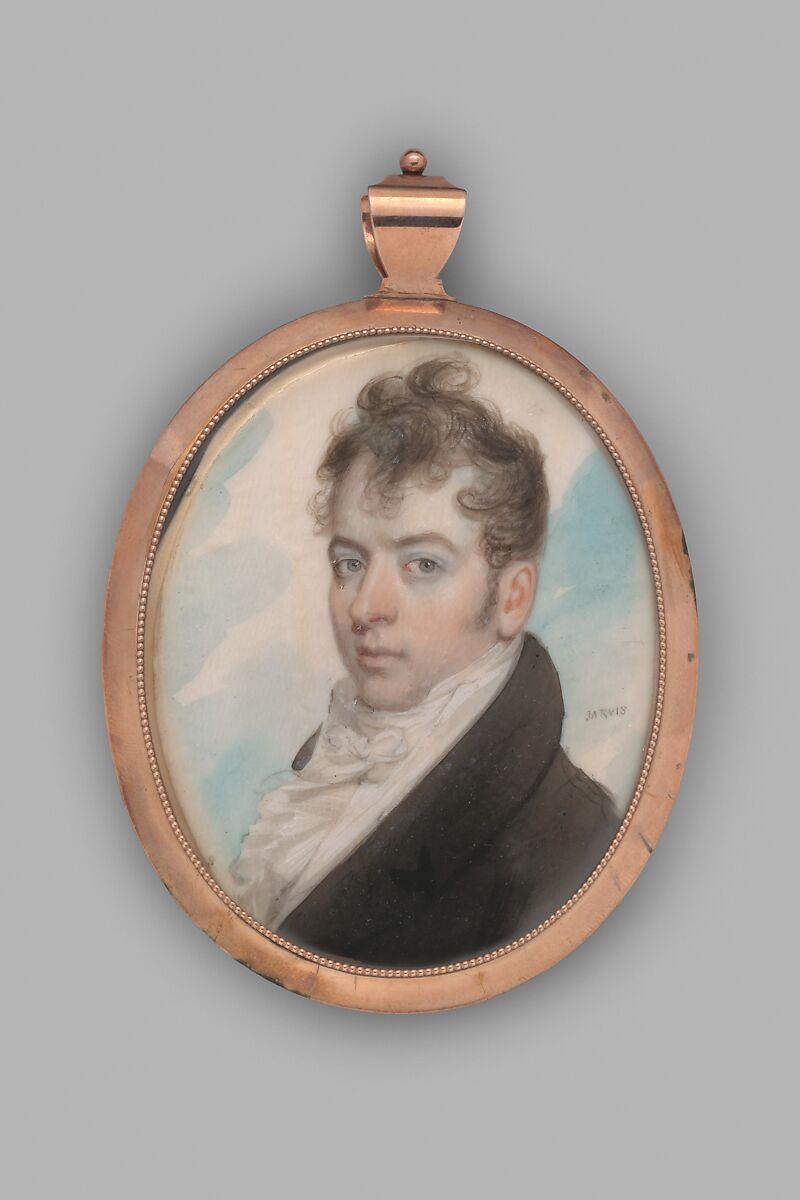 Mr. Cook, John Wesley Jarvis (American (born England), South Shields 1780–1840 New York), Watercolor on ivory, American 