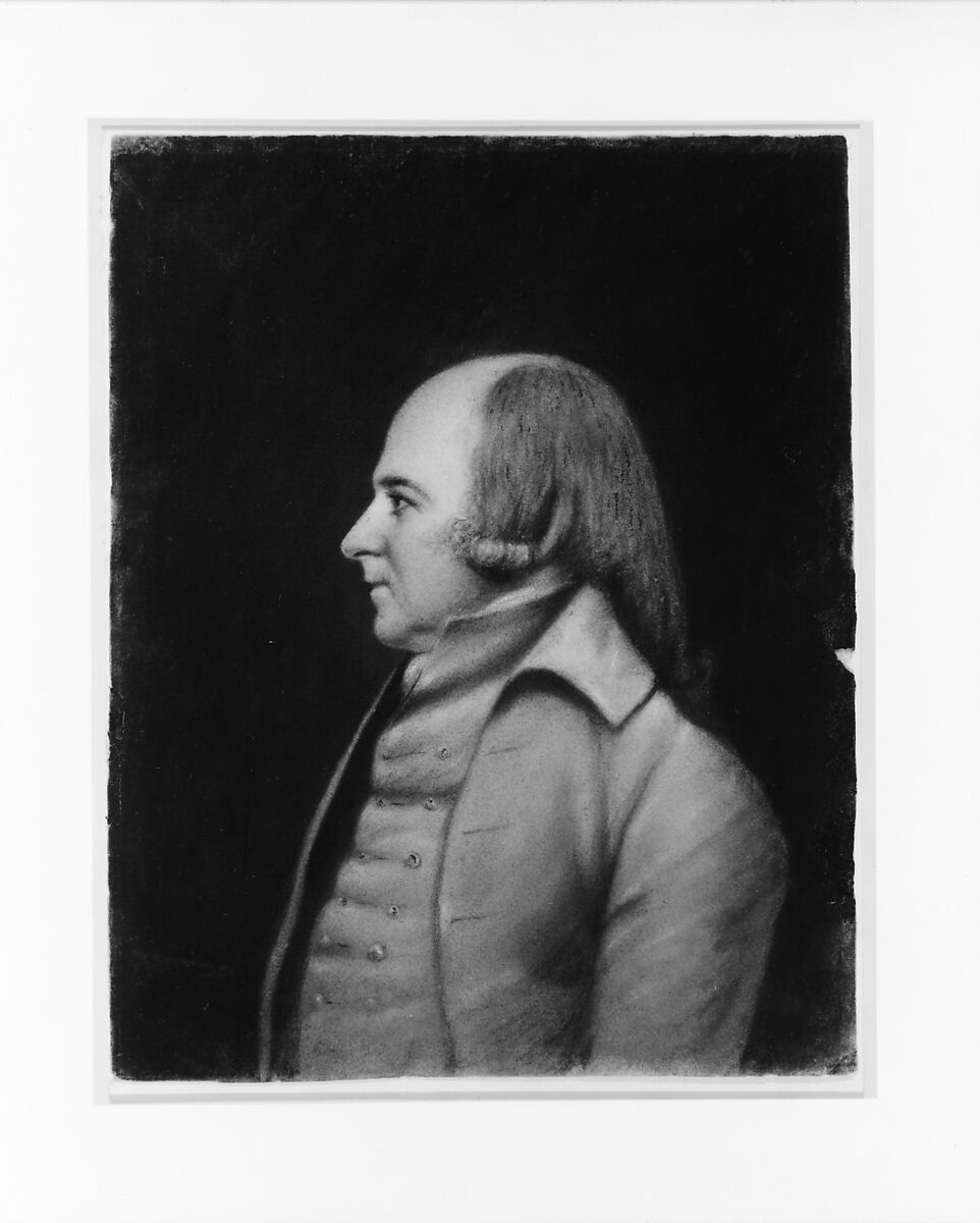 John Adams, James Sharples (ca. 1751–1811), Pastel on gray (now oxidized) laid paper, American 