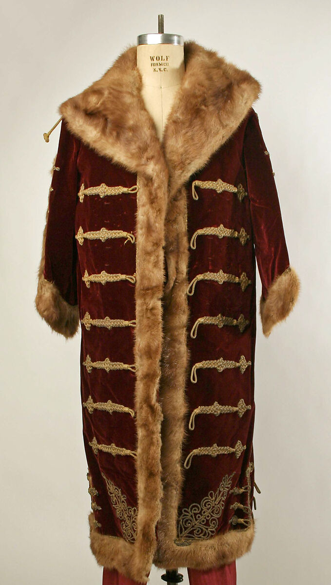 Costume, silk, fur, cotton, linen, wool, leather, metallic thread, Hungarian 