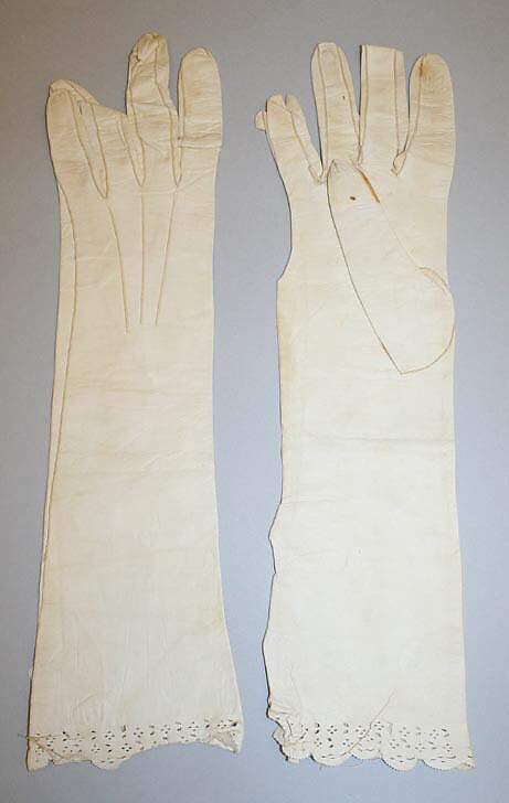 Wedding ensemble, silk, leather, American
