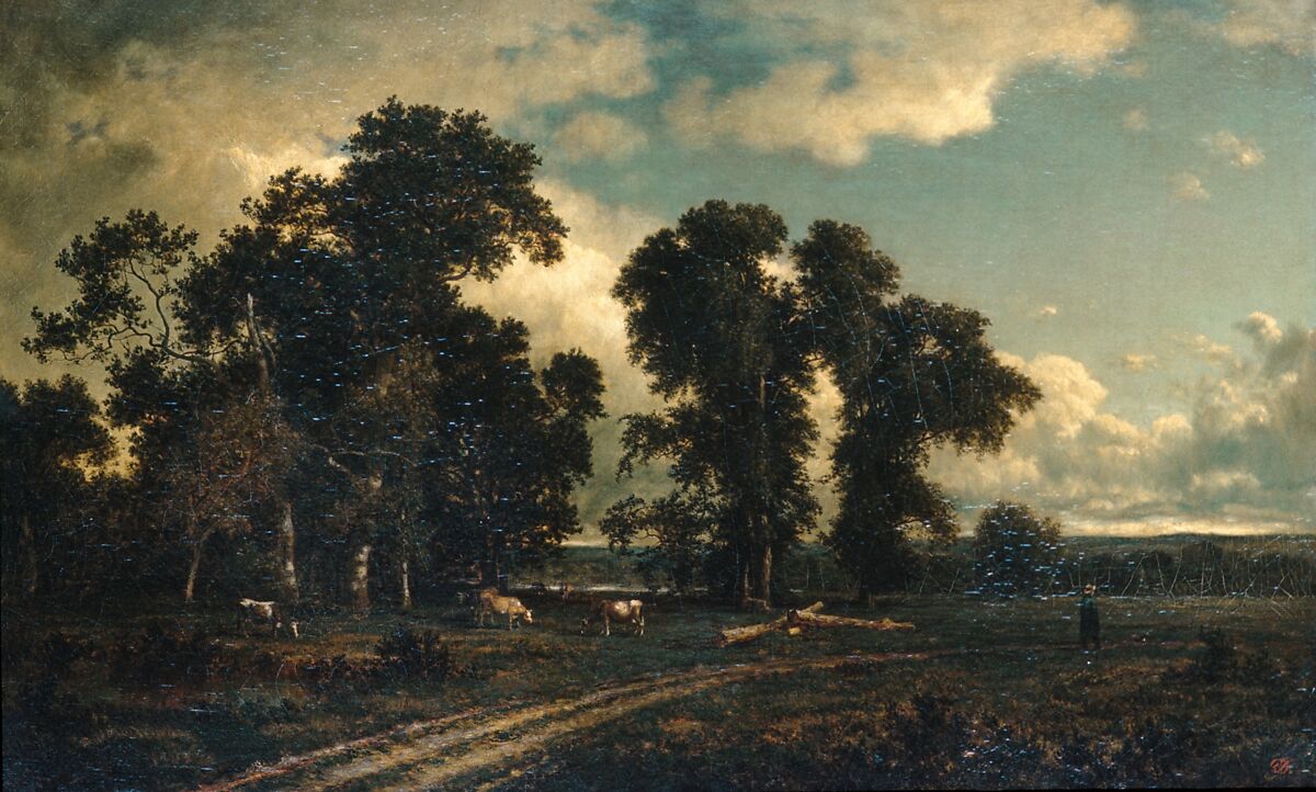 On the Unadilla, New York, David Johnson (American, New York 1827–1908 Walden, New York), Oil on canvas, American 