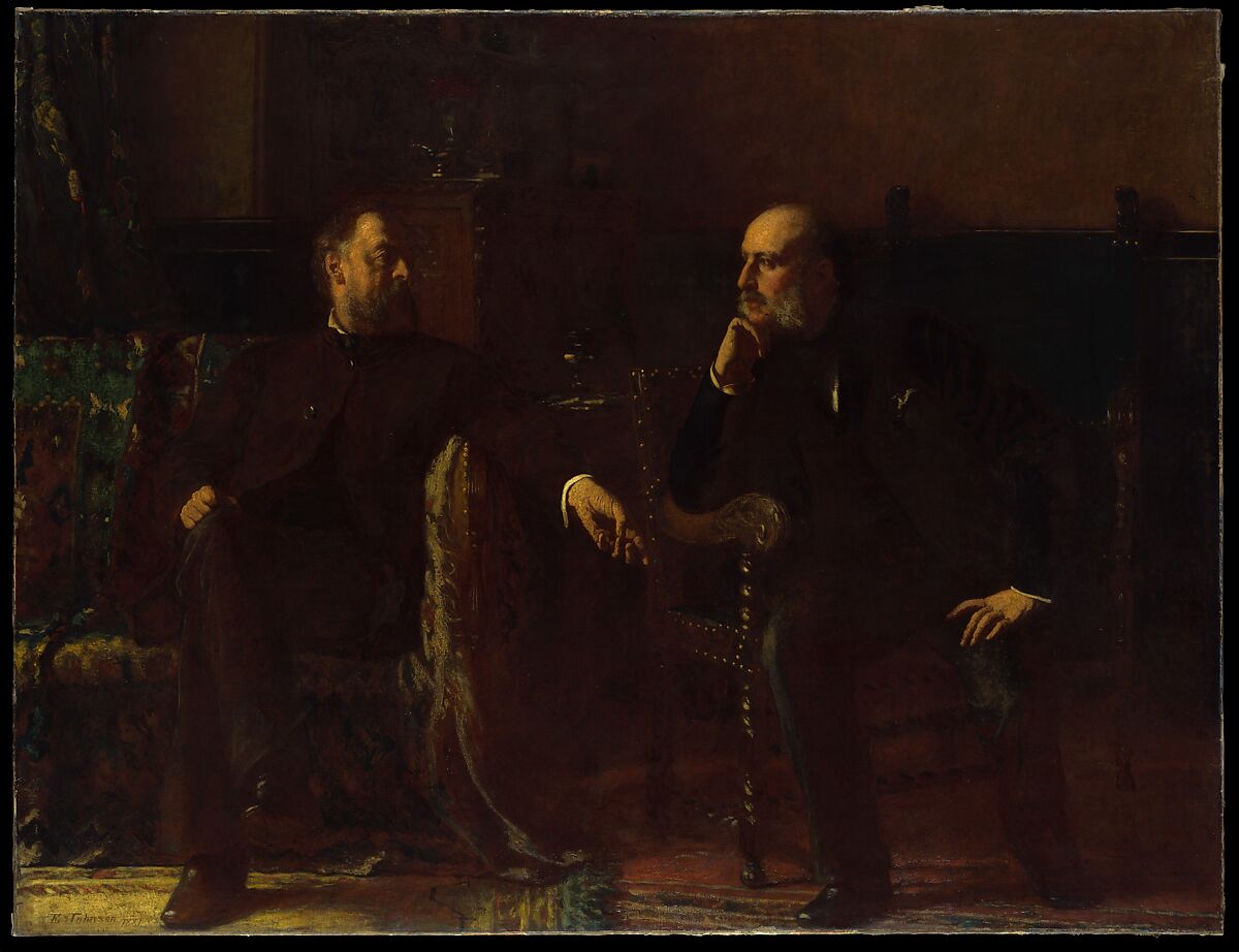 The Funding Bill, Eastman Johnson (American, Lovell, Maine 1824–1906 New York), Oil on canvas, American