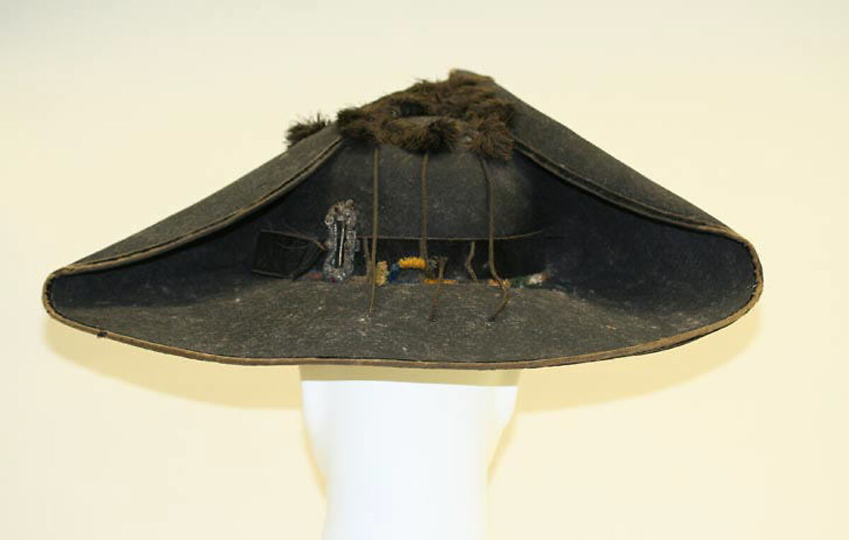 Tricorne, silk, silver, Austrian