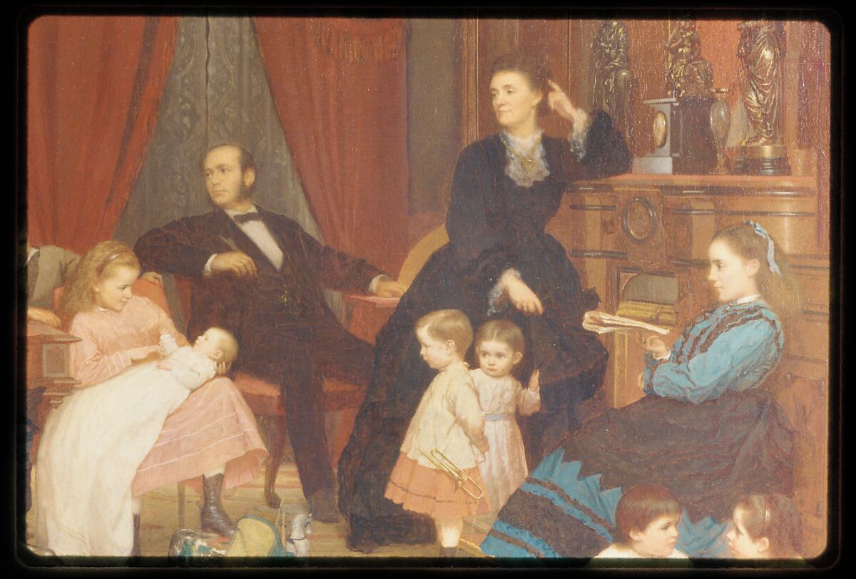 The Hatch Family, Eastman Johnson (American, Lovell, Maine 1824–1906 New York), Oil on canvas, American