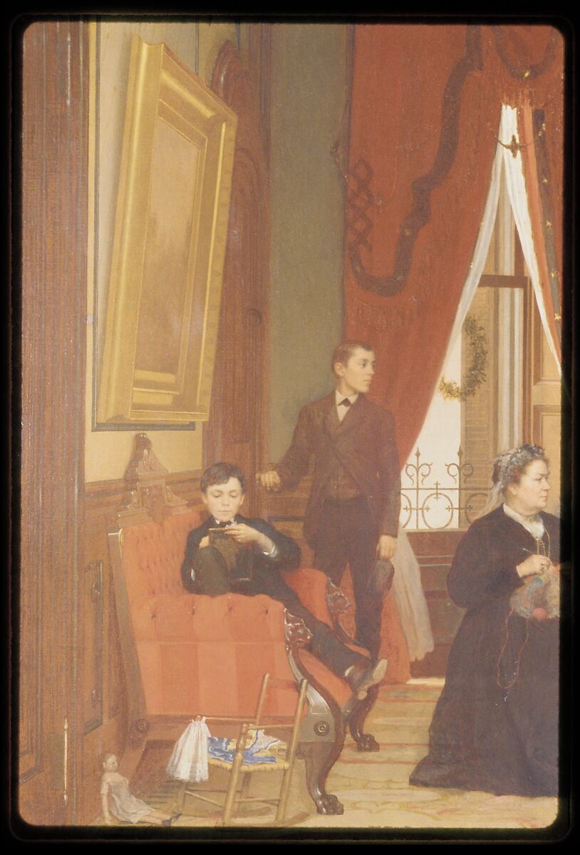 The Hatch Family, Eastman Johnson (American, Lovell, Maine 1824–1906 New York), Oil on canvas, American