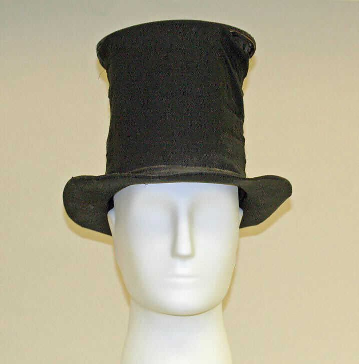 Opera hat, silk, metal, British 