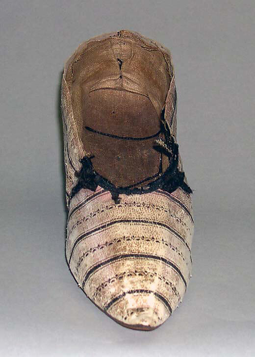 Slippers, leather, French