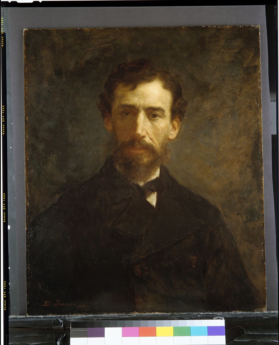 Sanford Robinson Gifford, Eastman Johnson (American, Lovell, Maine 1824–1906 New York), Oil on academy board, American