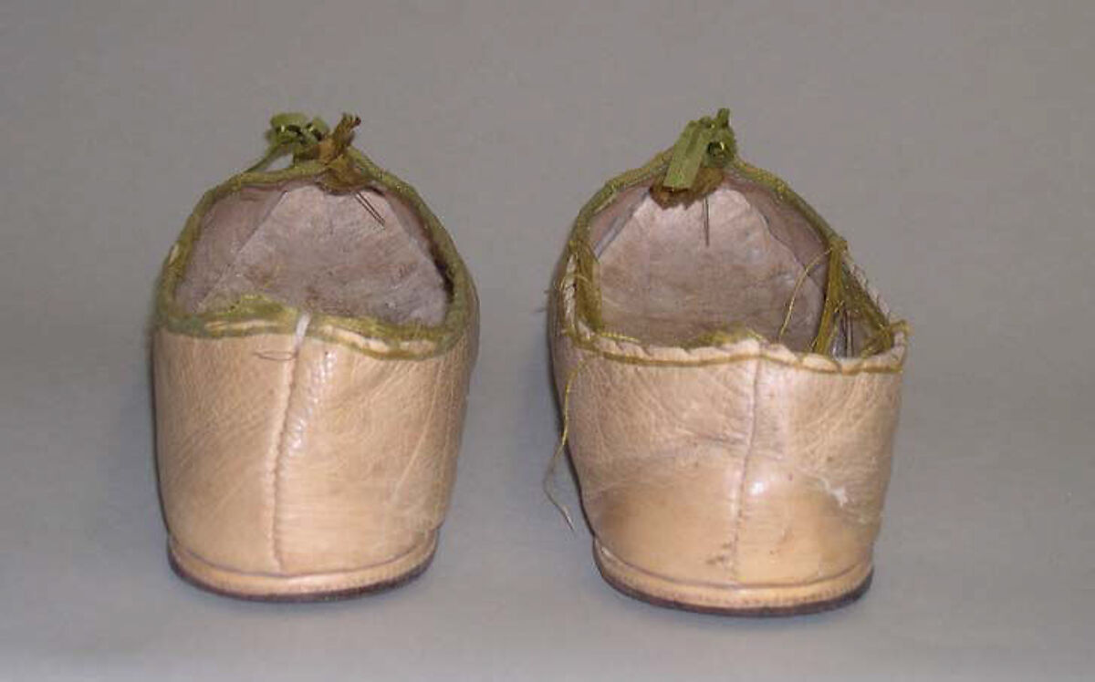 Shoes, leather, probably American