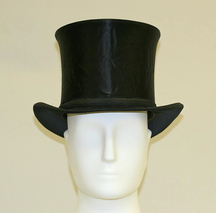 Opera hat, silk, French 