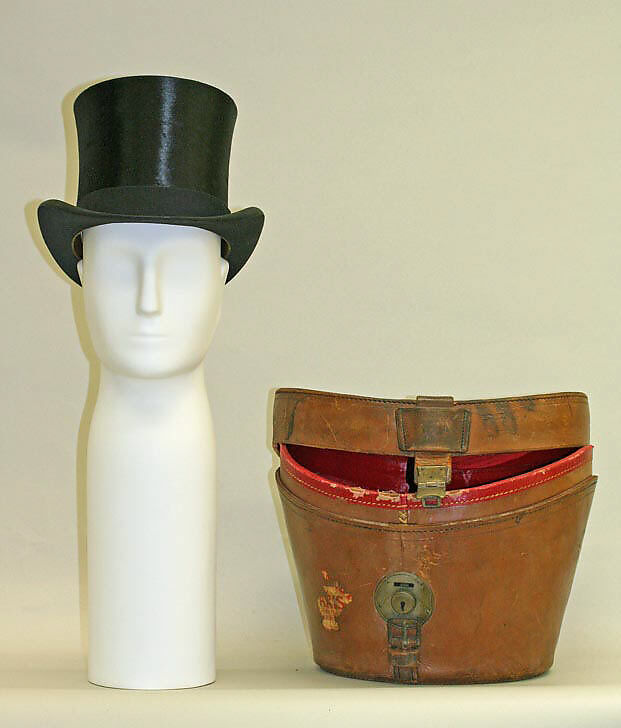 Hat, (a) silk; (b, c) leather, American 