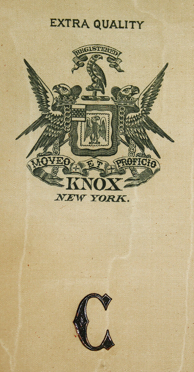 Hat, (a) silk; (b, c) leather, American