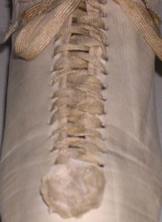 Slippers, leather, American