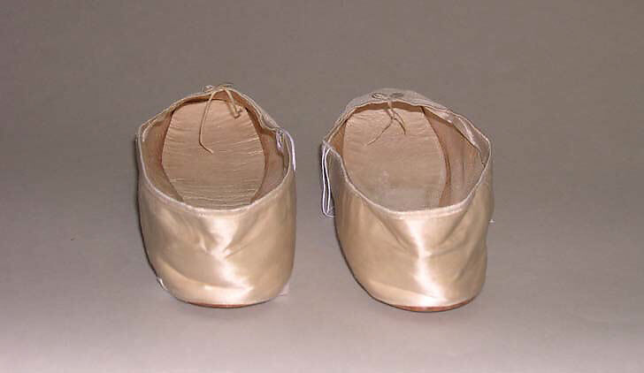 Slippers, silk, American