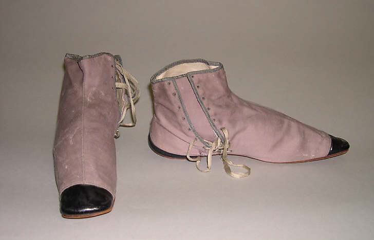 Boots, wool, leather, cotton, American 