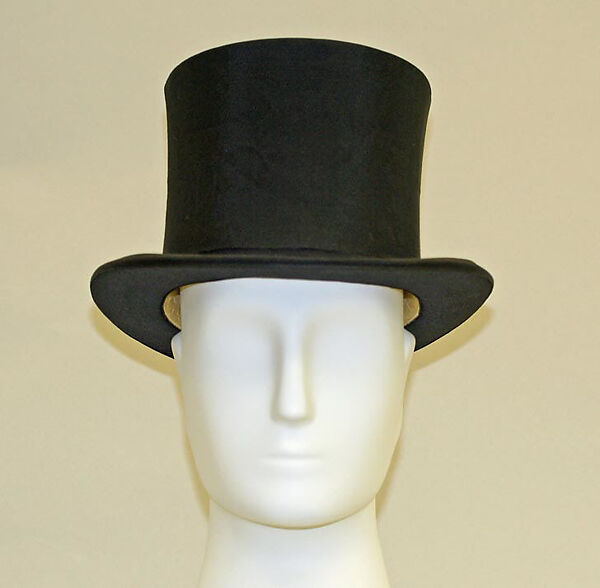 Top hat, silk, leather, British 