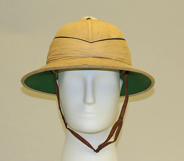 Helmet, cotton, leather, British 