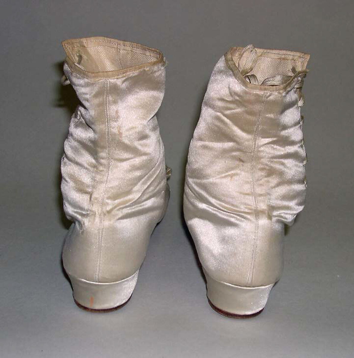 Wedding shoes, silk, leather, American