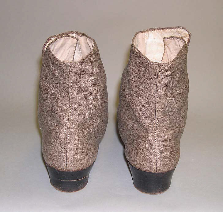 Boots, cotton, leather, American