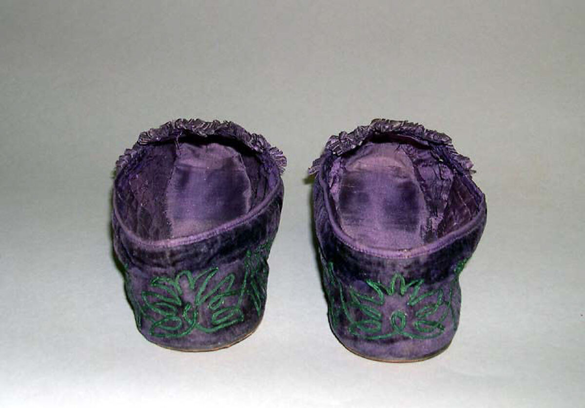 Shoes, silk, American or European