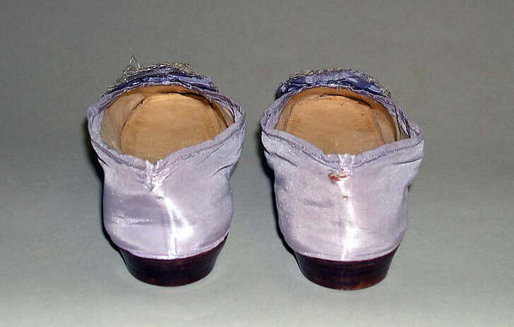 Wedding slippers, silk, leather, American