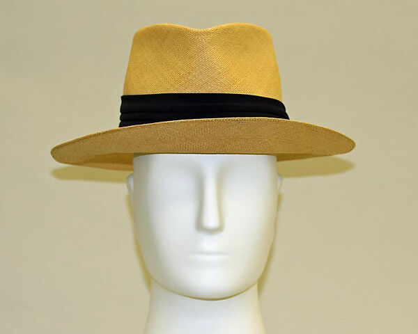 Panama hat, straw, American 
