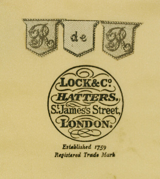 Derby, James Lock &amp; Co. Ltd (British, founded 1676), wool (probably), British