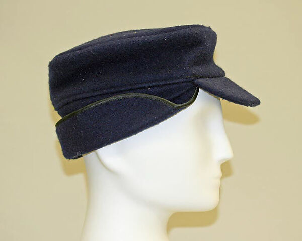 Cap, Mrs. Esther A. Klepper, wool, American 