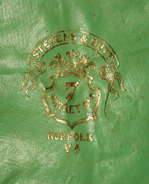 Hat, (a) beaver
(b) tin, American