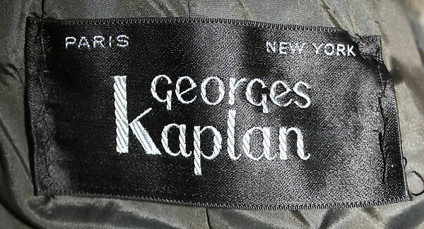 Coat, Georges Kaplan (American, founded Paris, France 1923–1972 New York), a) leather, synthetic; b) leather, metal, French