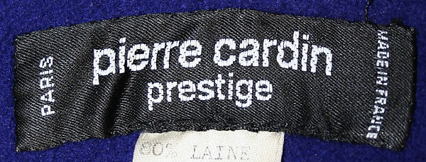 Poncho, Pierre Cardin (French (born Italy), San Biagio di Callalta 1922–2020 Neuilly), wool, leather, French