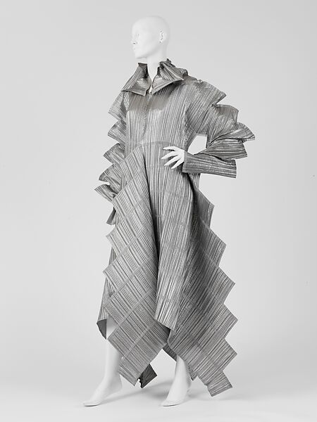 "Staircase Pleats", Issey Miyake (Japanese, 1938–2022), synthetic, Japanese 