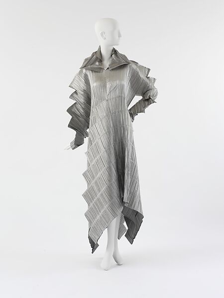 "Staircase Pleats", Issey Miyake (Japanese, 1938–2022), synthetic, Japanese