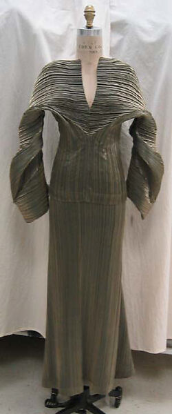 Ensemble, Issey Miyake (Japanese, 1938–2022), a,b) synthetic, Japanese