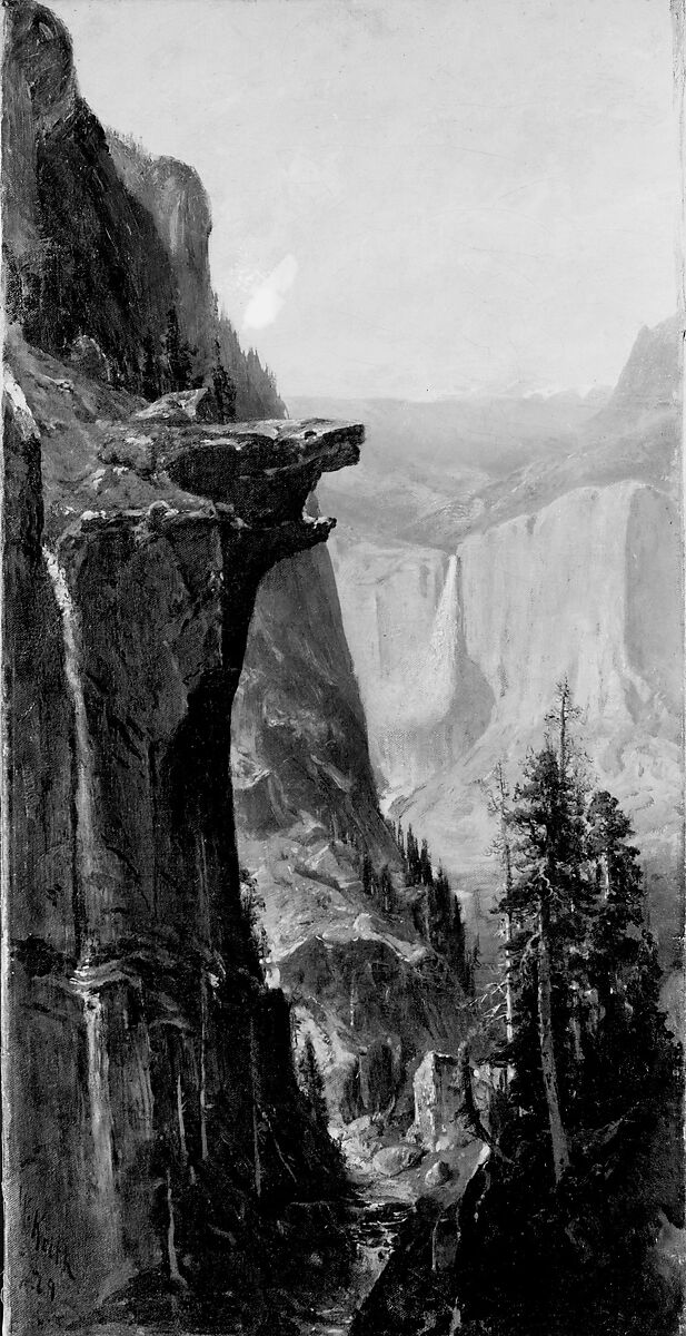 Yosemite Falls, from Glacier Point, William Keith (1839–1911), Oil on canvas, American