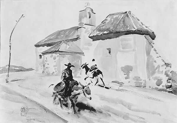 Dusty Road in Spain, Henry George Keller (1870–1949), Watercolor on paper, American 