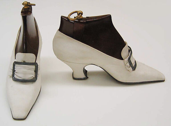 Pumps, Pierre Yantorny (Italian, 1874–1936), leather, silk, French 