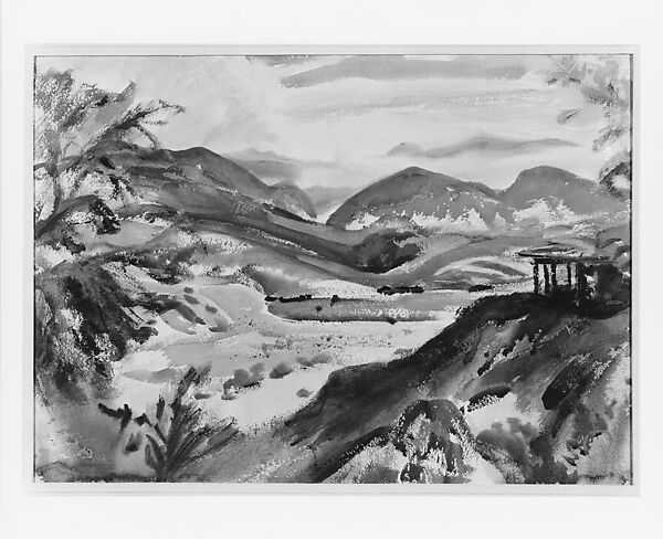 Mission Valley, San Diego, Henry George Keller (American, born at sea, active Cleveland, Ohio 1869–1949 San Diego, California), Watercolor on paper, American