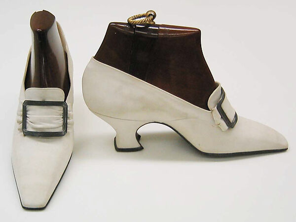 Pumps, Pierre Yantorny (Italian, 1874–1936), leather, silk, French 