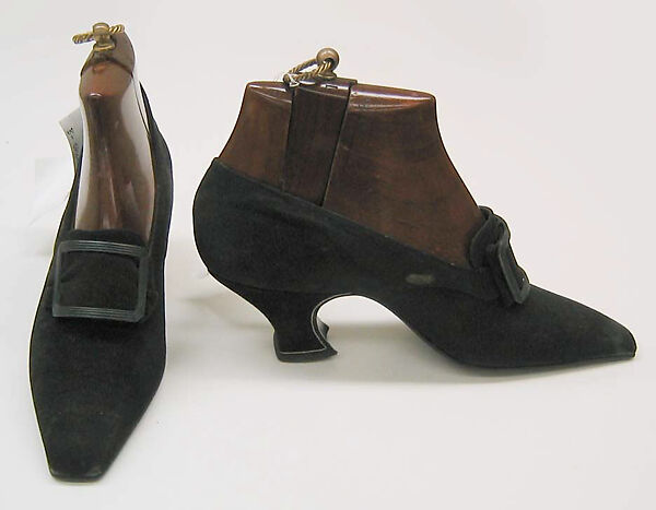 Pumps, Pierre Yantorny (Italian, 1874–1936), leather, silk, French 