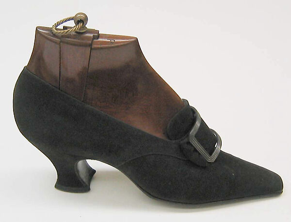 Pumps, Pierre Yantorny (Italian, 1874–1936), leather, silk, French